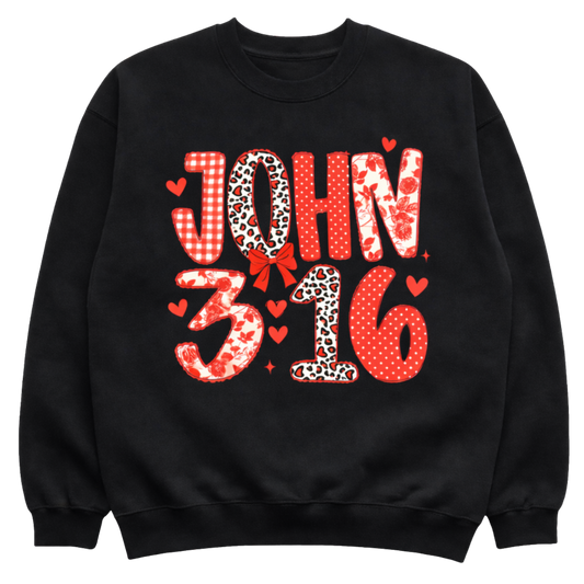 Faith Based John 3:16 DTF Transfer – 10 Inch Christian Heat Transfer – Ready to Press